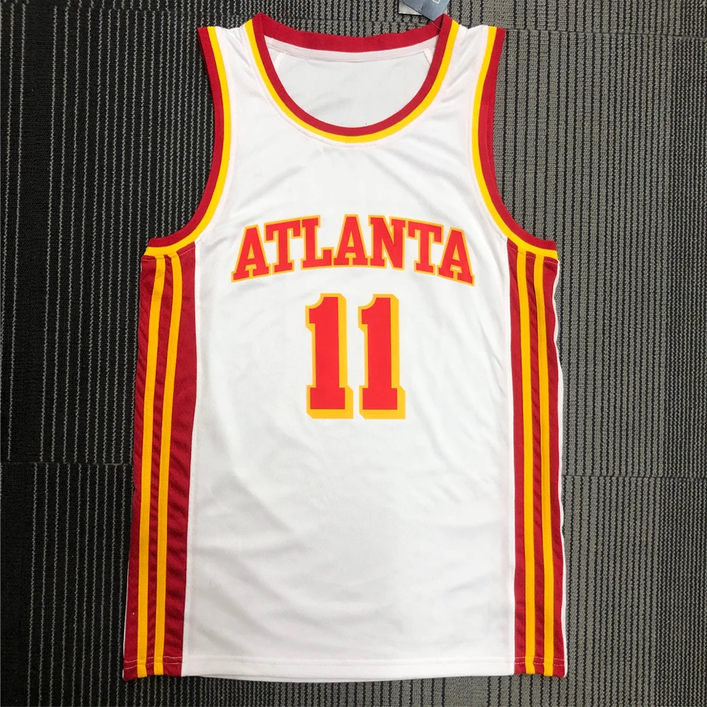 Изготавливаемые на заказ 2022 баскетбольные майки Атланты ястреб № 11 трикотажные для
