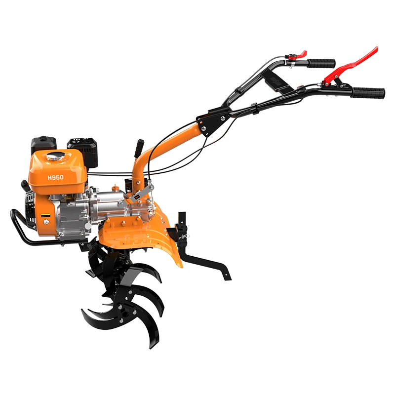 Hwasdan Farm Machine Gasoline Power Tractor Rotary Tiller Cultivator Mini Rotavator Tiller with Low Price
