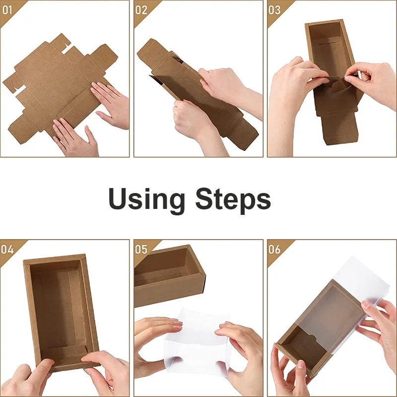 Wholesale Custom Kraft Paper Jute Rope Clear Window Gift Box Packaging ...