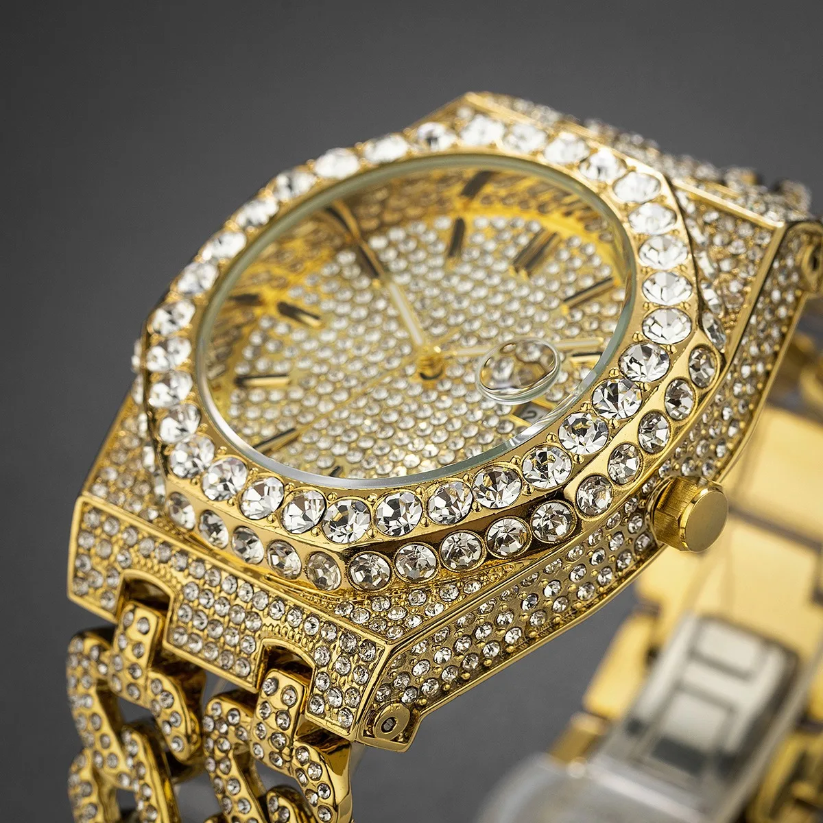 MISSFOX 2024 Luxury Quartz Watches - Iced Out Men
