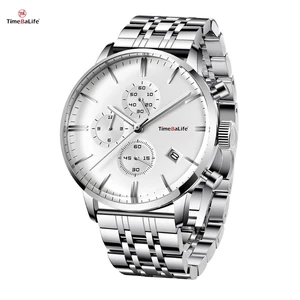 Factory OEM Custom Men Watches Quartz Business Auto Date Men Watches Japan VK67 Movt Watch Men for Chronograph