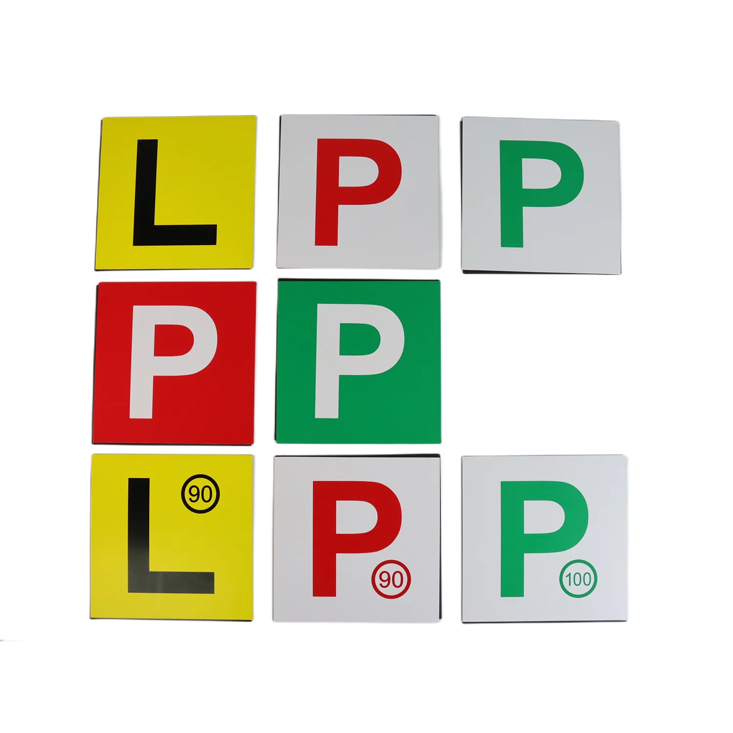 2pcs Learner L Plates Motorcycle Car Sticker L Plates Learner Driver Plates