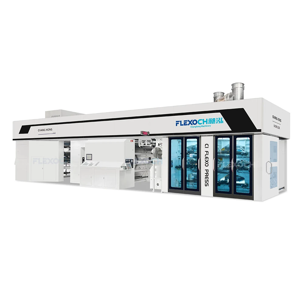 Polygraph Flexo Printing Machine 6 8 Colors by Gearless CI