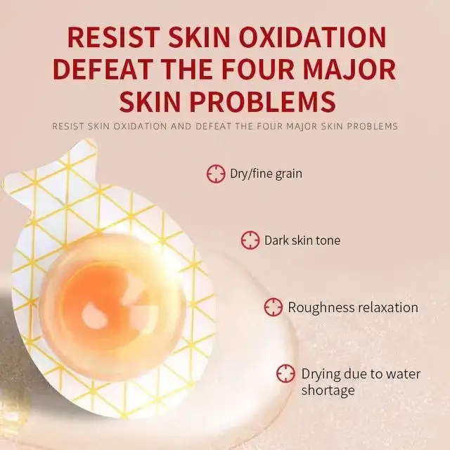 Astaxanthin Small Egg Pudding Anti Aging Whitening Hydrojelly Egg Sleep Jelly Facial Mask Set