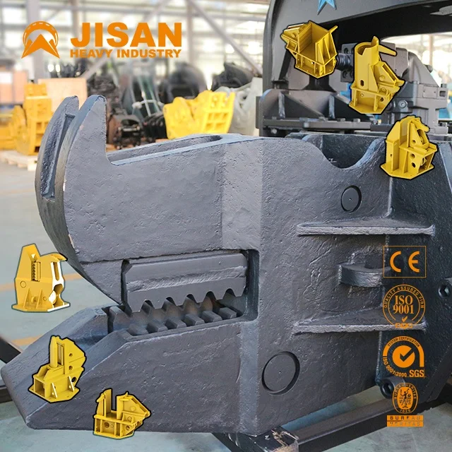 Guardrail Post Ice 330d Excavator Mounted Vibro Hydraulic Static Pile Driver Price Hammer for Skid Steer Loader