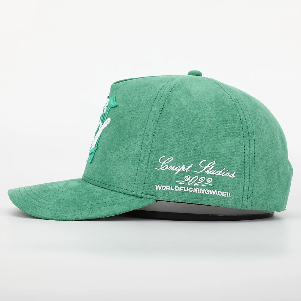 BSCI Manufacturer Meidiney Custom 5 Panel Suede Baseball Cap,3D Embroidery Logo Gorras,Wholesale Structured Dad Hat