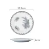 Blue 8 inch Flat Plate