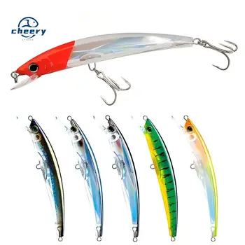 CHEERY 3D Crystal Minnow 11cm 16g ABS Wobblers Fishing Lures Topwater Artificial Hard Bait Trolling Boat Sea Fishing Bass Zander – Minnow – view 2