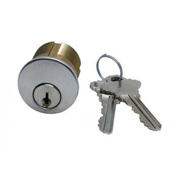 1.12 Inch US Style Brass Mortise Cylinder Round Lock Cylinders