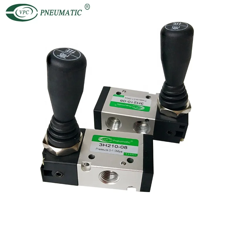 5 Position 2 Way Manual Valve Hand Push Pull Control Manual Pneumatic Air Valve