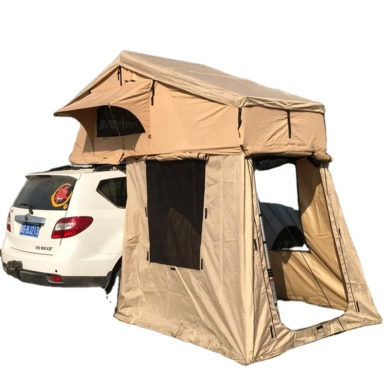 4x4 Outdoor Camping Offroad 4WD SUV Car Roof Top Tent with Annex