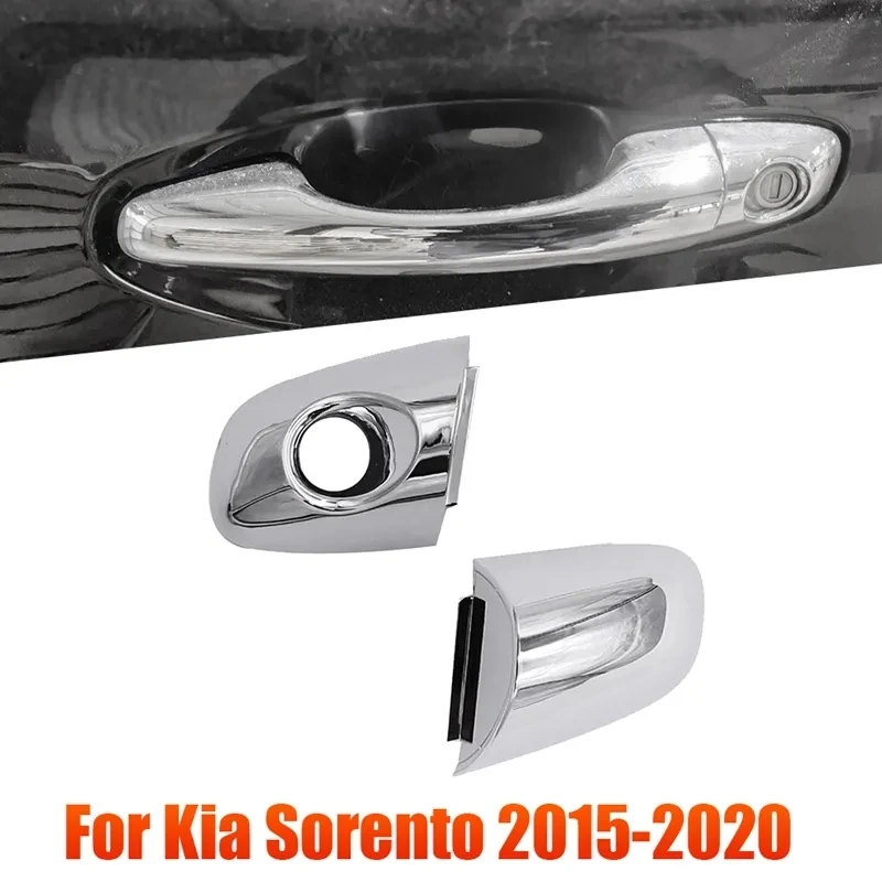 Shiny Silver Door Handle Cap For 2011-2015 Kia Sorento (Rear Right Side) – Direct Fit Replacement