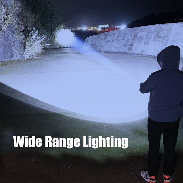 Custom Mini 3LED Rechargeable LED Flashlight Portable with Clip ABS Plastic Body and Aluminum Alloy Housing
