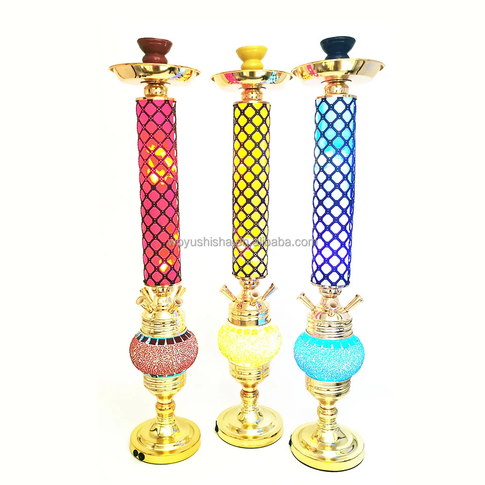 Big Hukka Led 4 Hose Shisha Smoke Bar Hookahs - Buy 4 Pipe Hookah,Cheap ...