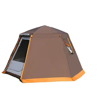 Large Rainproof Aluminum Alloy Pole Hexagonal High-value Tent Suitable for Park Camping