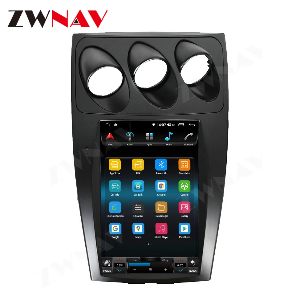 ZWNAV Vertical Touch Screen Android 12 Car DVD Player GPS Navigation With Carplay Stereo Radio for Nissan 350Z Car Video Player