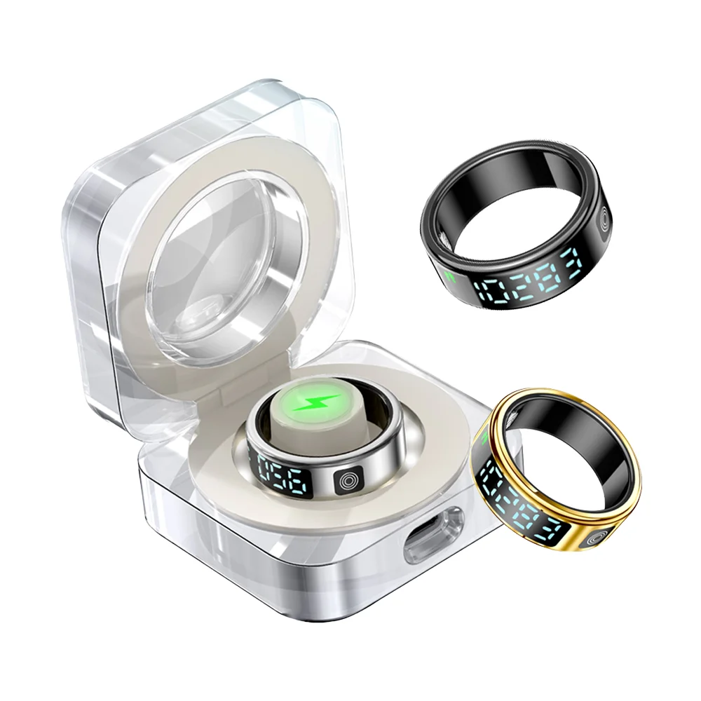 Smart Ring Anello Fitness Tracker Fitness - Cardiofrequenzimetro, Contapassi, Monitoraggio Sonno, Per IOS E Android Anello Intelligente Anello Impermeabile