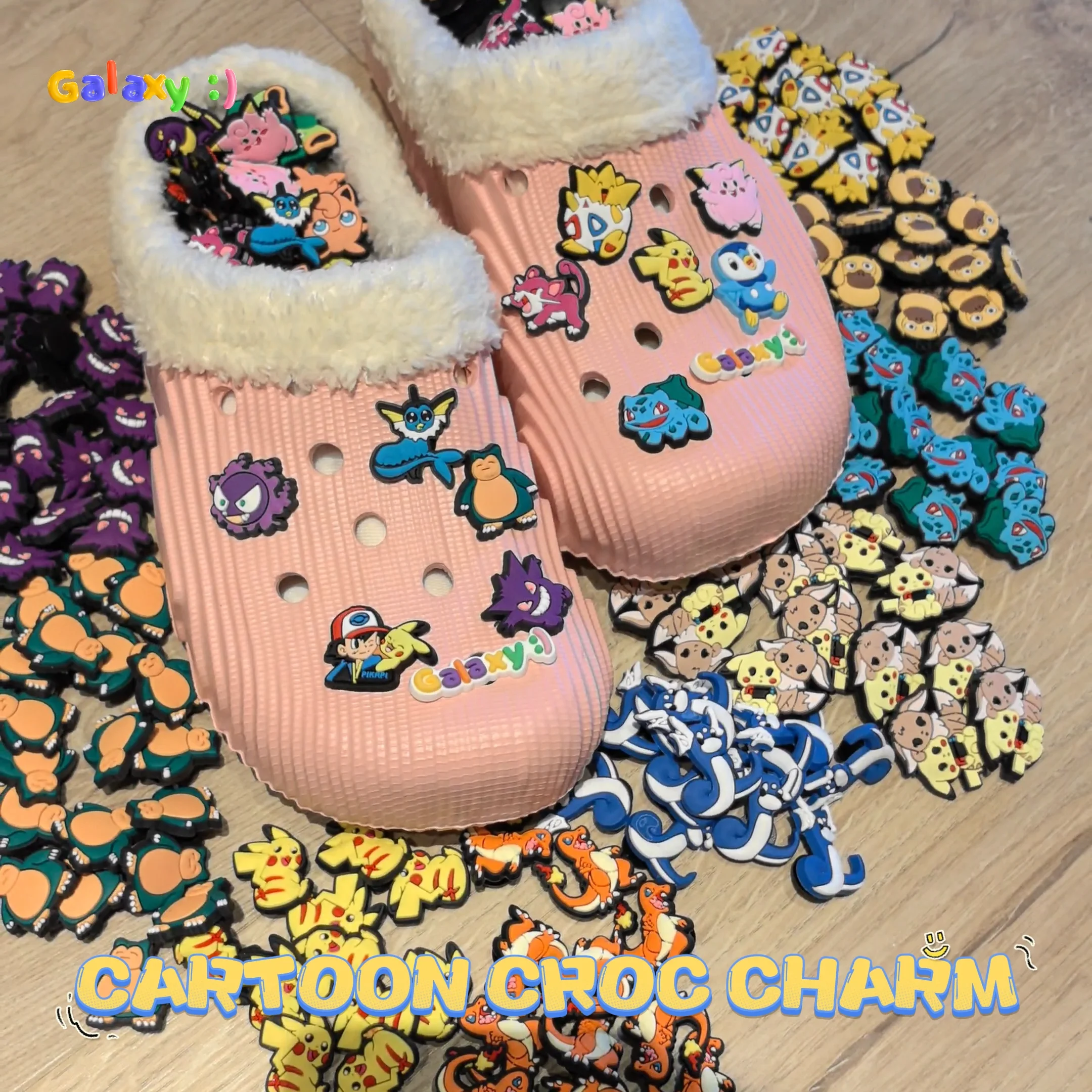 New Design Anime Jibbitz Pikachu Cartoon Croc Charm Pokem0n Shoe