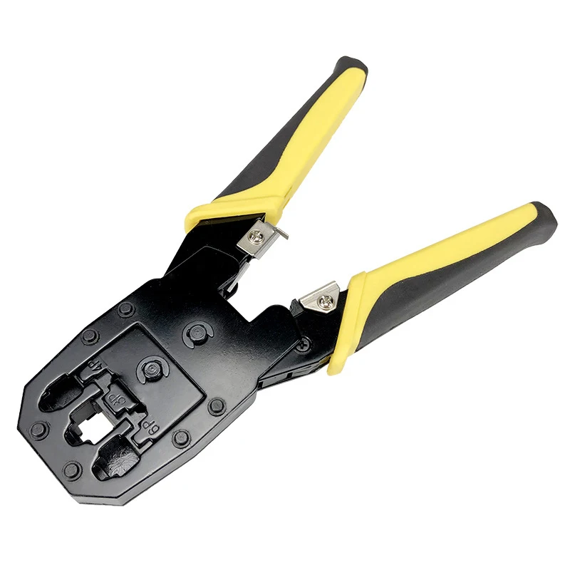 Good Quality RJ45 Crimp Tools Pass Through Ethernet Crimping Tools for Cat6 Cat5 Cat5e RJ45 Connectors with Replacement Blade