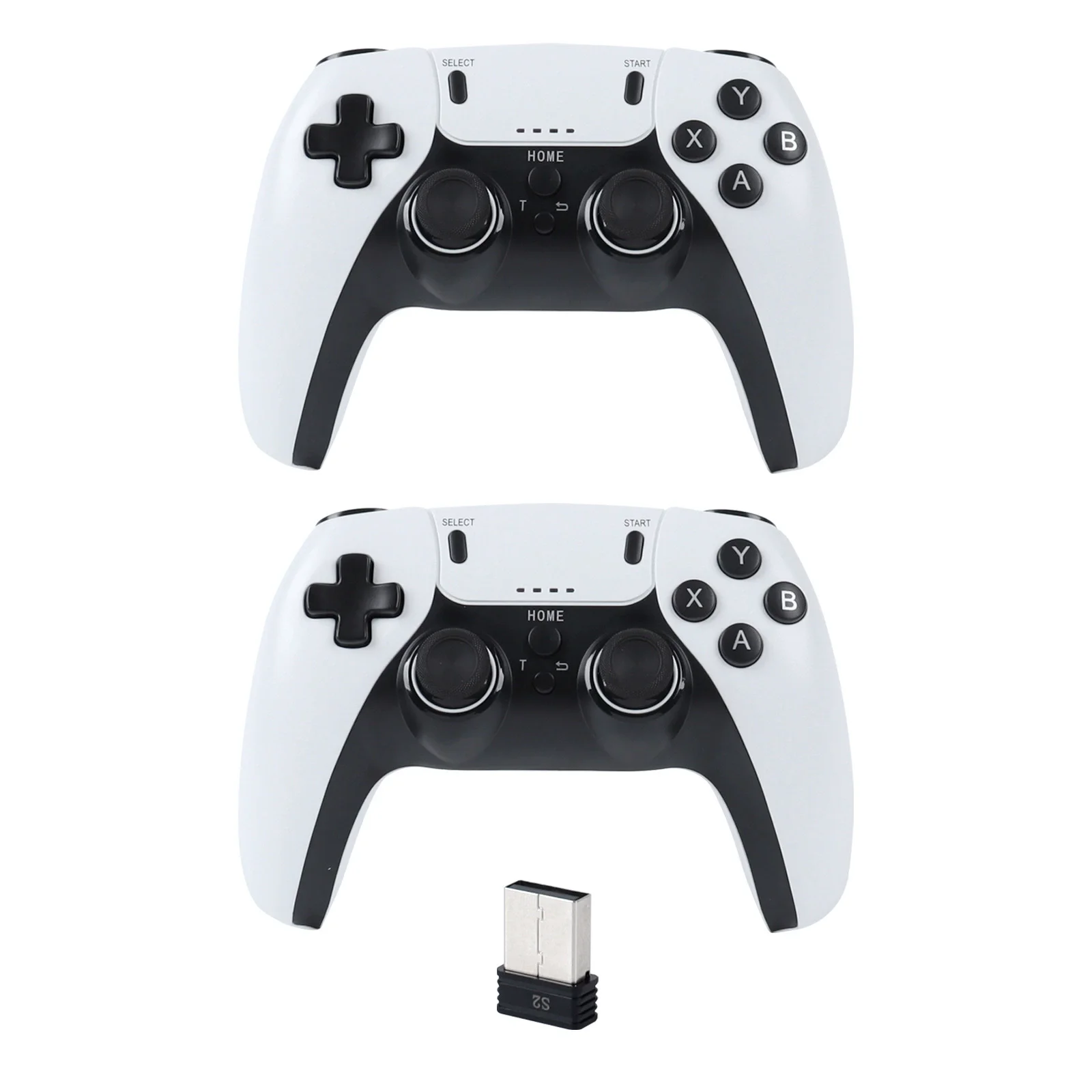 Game Joystick Black And White 079g Wireless Connection Multi Platform ...