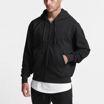 wholesales hoodie manufacturer produce plus size men's hoodies & sweatshirts custom full zip up hoodie