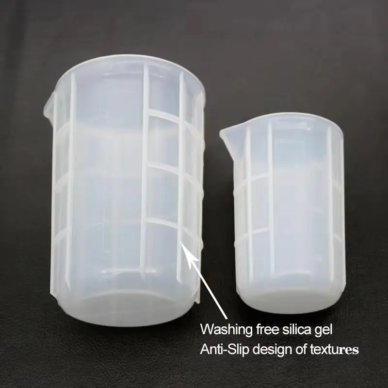 10pcs 100ml Silicone Cups Non Stick Mixing Cups DIY Glue Tools Cup for sale  online