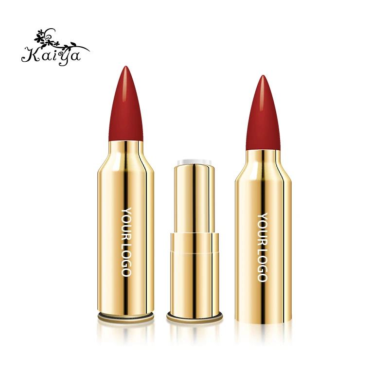 wholesale metallic lipstick cosmetic in bullet shape lipstick case –