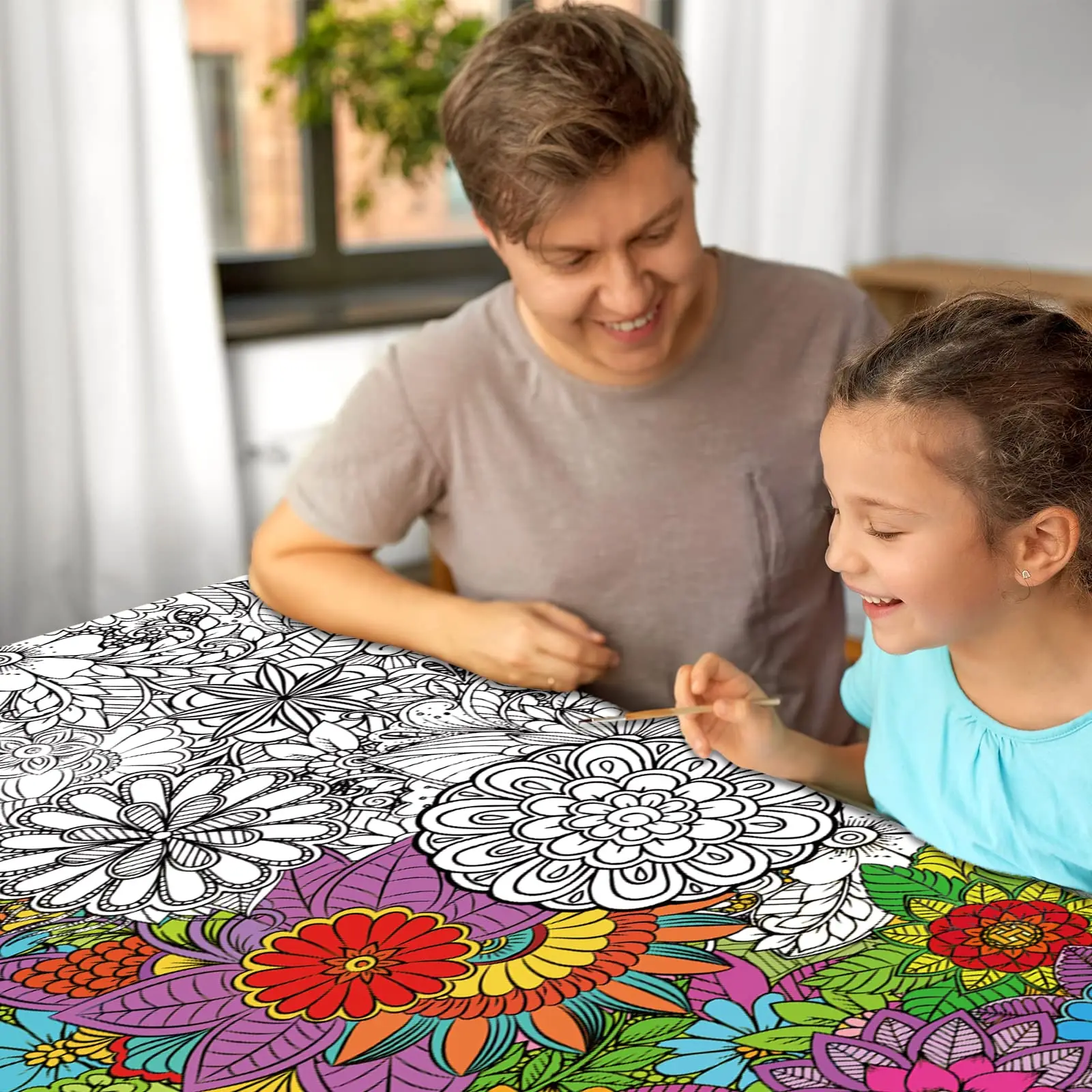 Giant Coloring Posters Mandala Animals Jumbo Diy Drawing Paper Large
