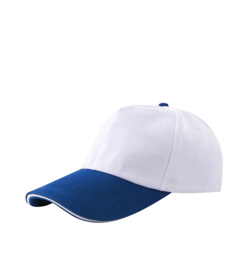 Promotional various durable using Sandwich color contrast polyester cotton fashion cap  custom baseball cap