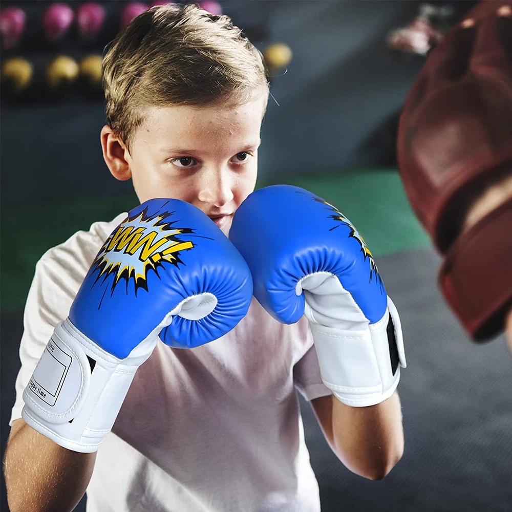 Оптовые поставки Wolon собственные Профессиональные боксерские перчатки 8 унций/10 унций/12 унций/14 унций/16 унций из ПУ кожи Oem