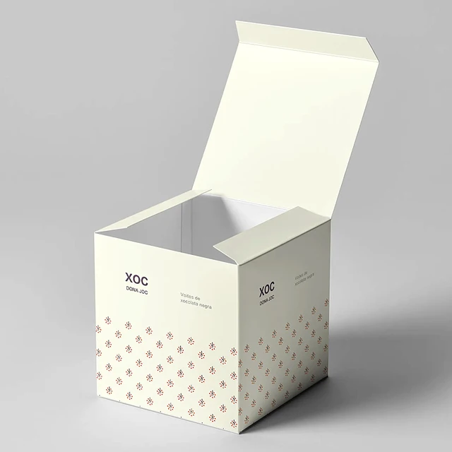 Customized white cardboard box for cosmetics thickened material single insertion box customizable with logo printing