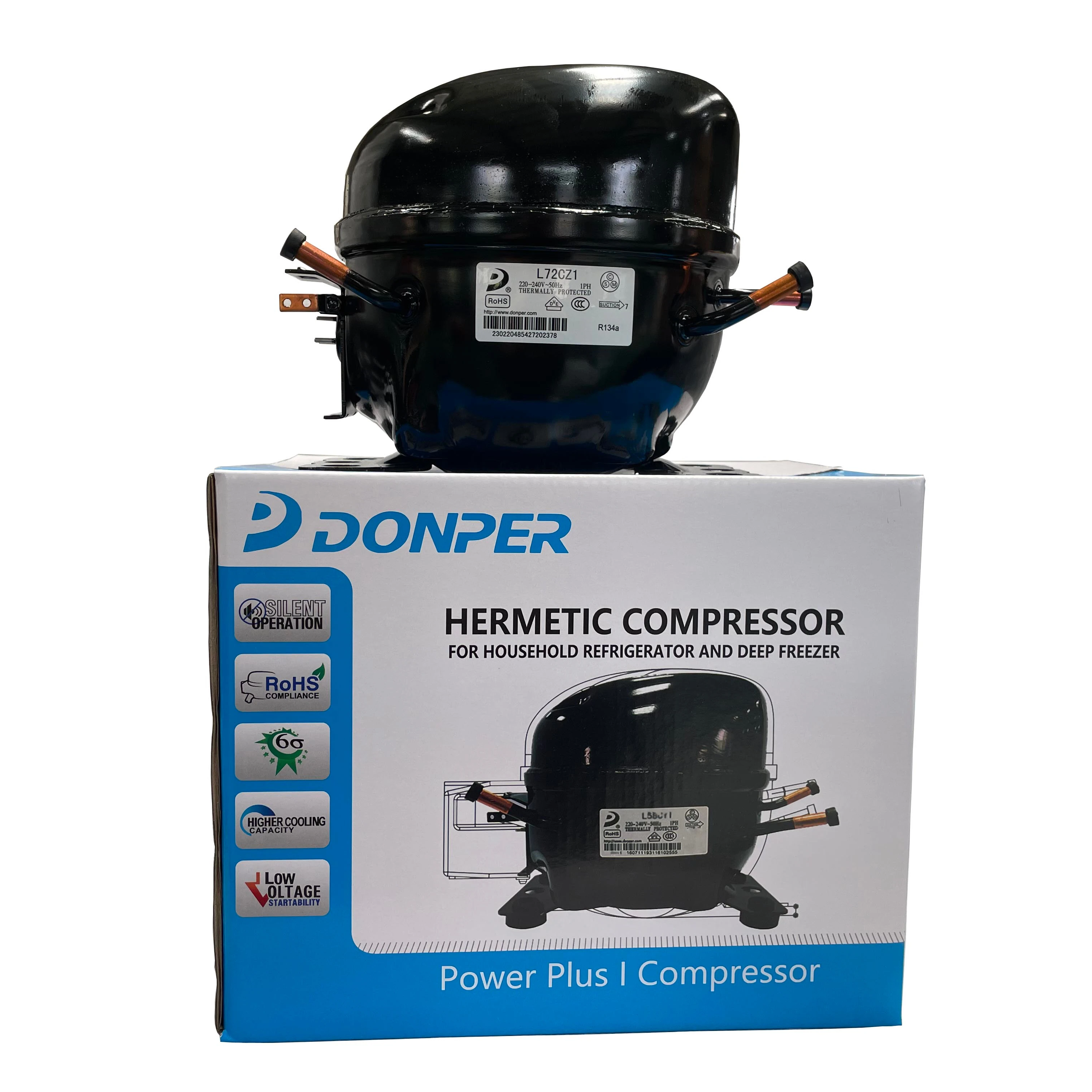 Don-per L72CZ1 R134a1/4hp冷蔵庫冷凍庫コンプレッサー個別