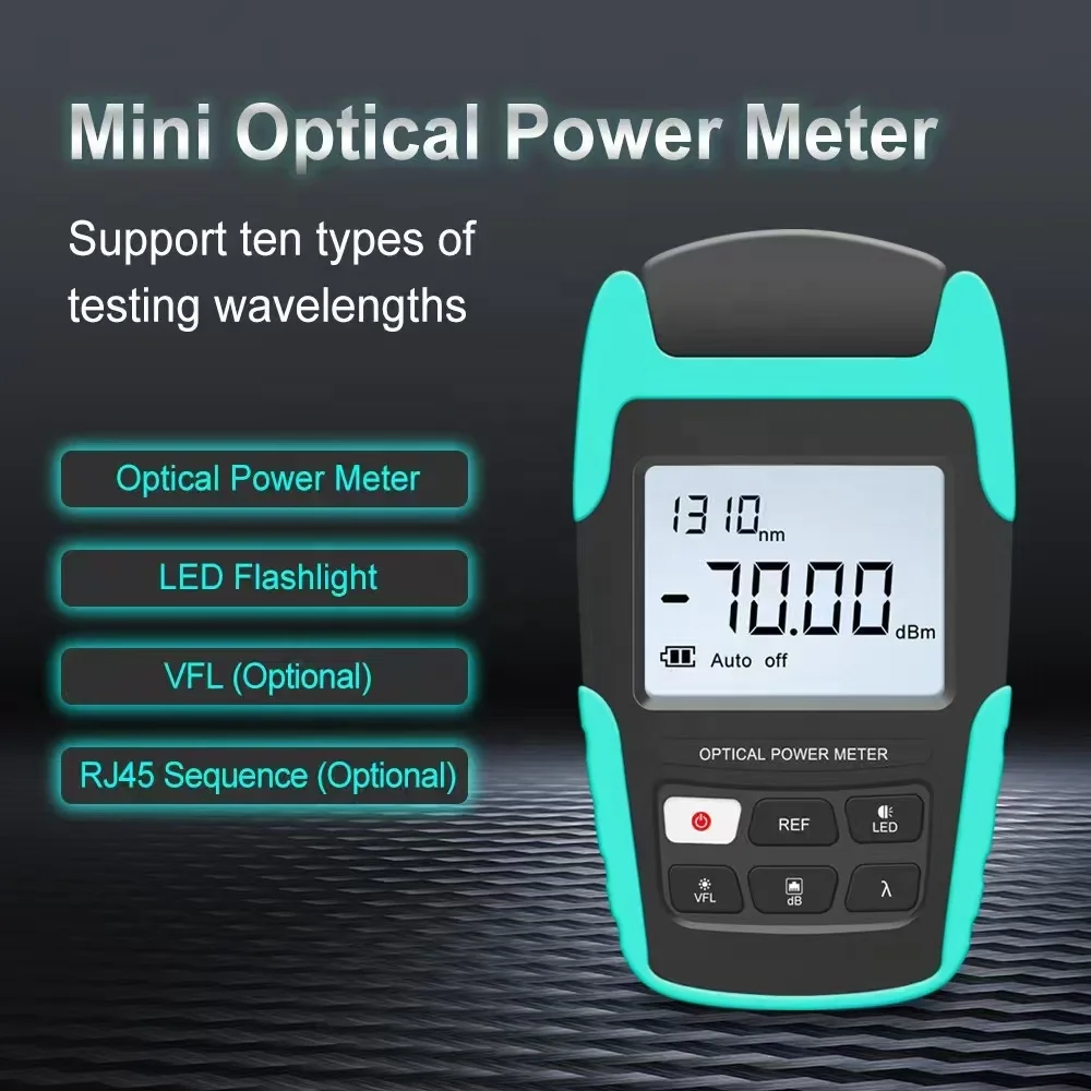 Optic power meter  4 in 1 OPM with VFL and RJ45 tester with rechargeable battery