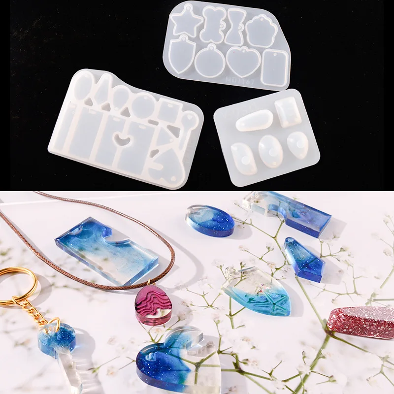 Dog Bone Keychain Silicone Mold Pet Dog Tag Epoxy Resin Molds Diy Making  Moulds