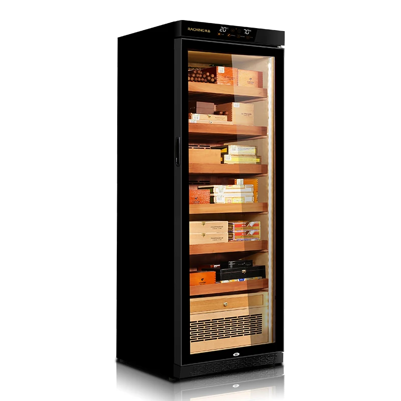 Accurate Humidity and Temperature Cigar Showcase MON2800A Raching Cigar Humidor