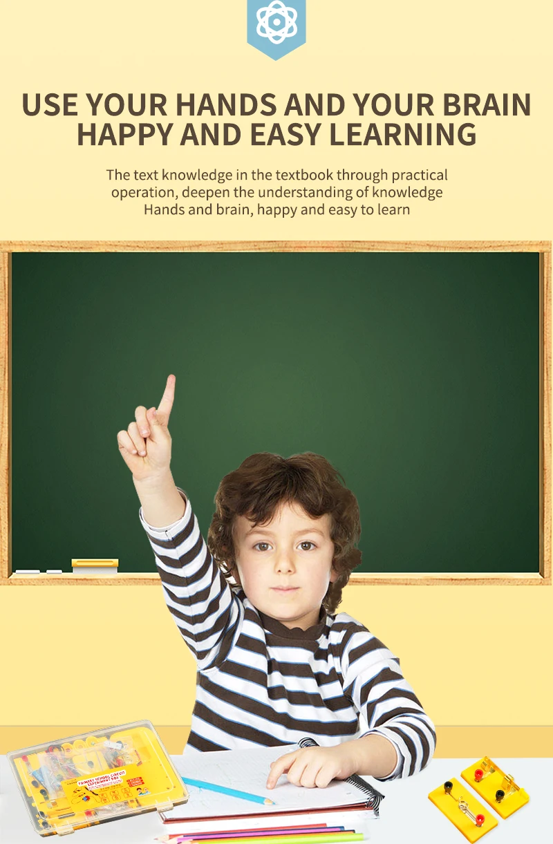 product new promotion primary school physics kits magnetism experiment circuit box set experiment kit-7