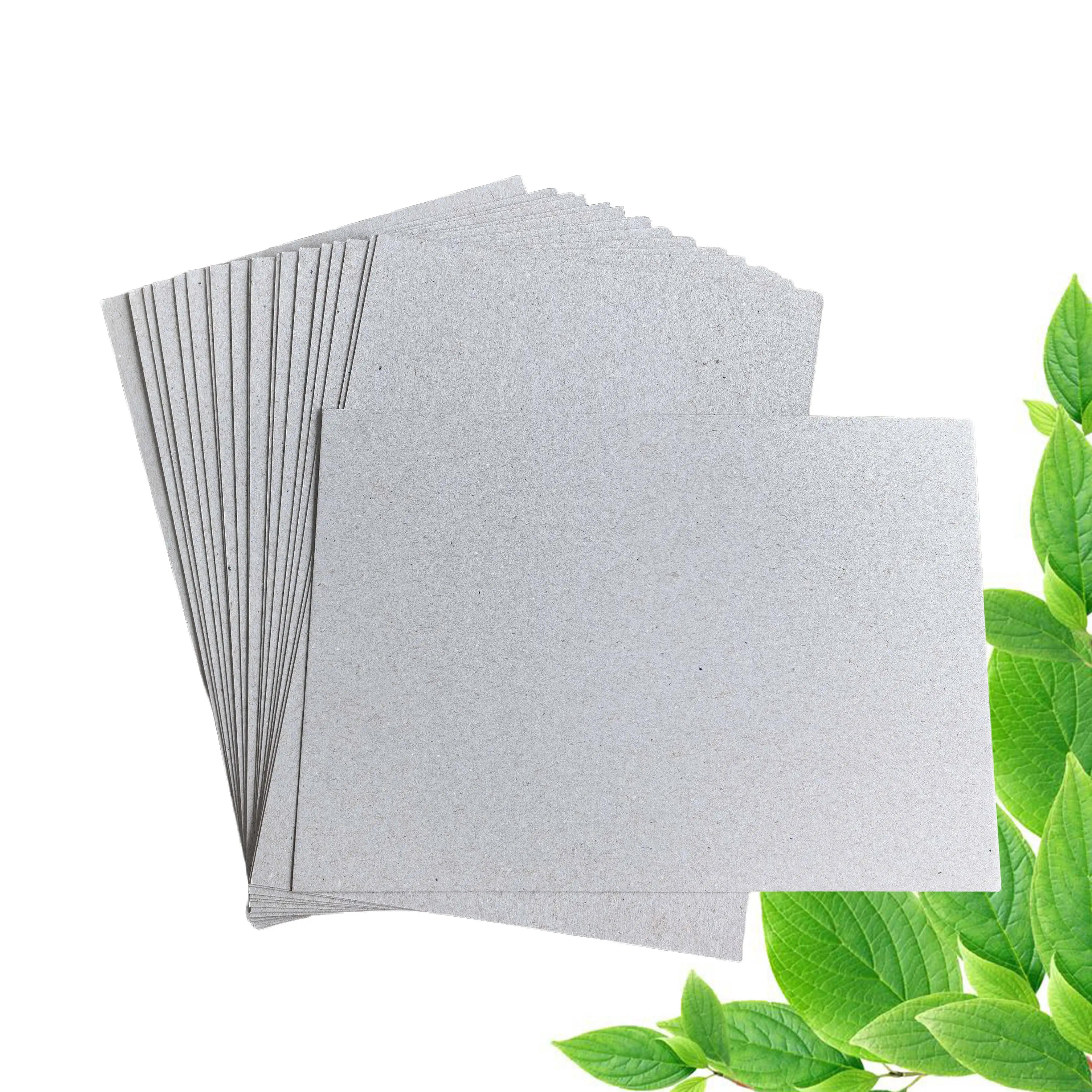 Cheap Factory Price Anti-Curl 1000 Gsm 650gsm Paper Board 0.5mm 1mm 1.5mm 2mm Thick Grey Cardboard Sheets