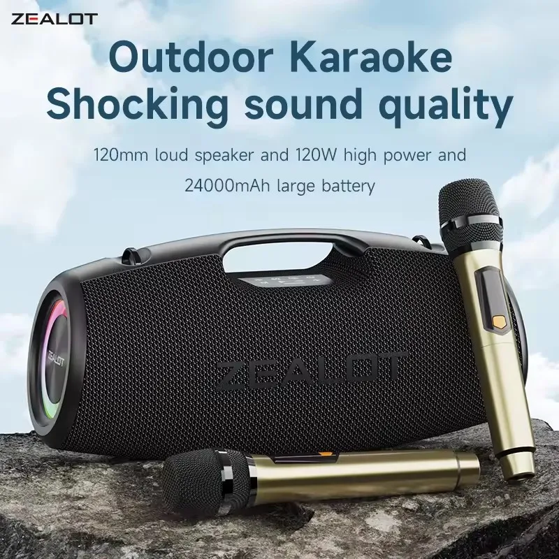 Zealot S78M 120W Portable Karaoke Speaker - Super Bass