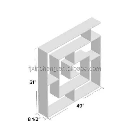 New Model Wooden Bookshelf Display Shelf Simple Modern Bookcase Wall