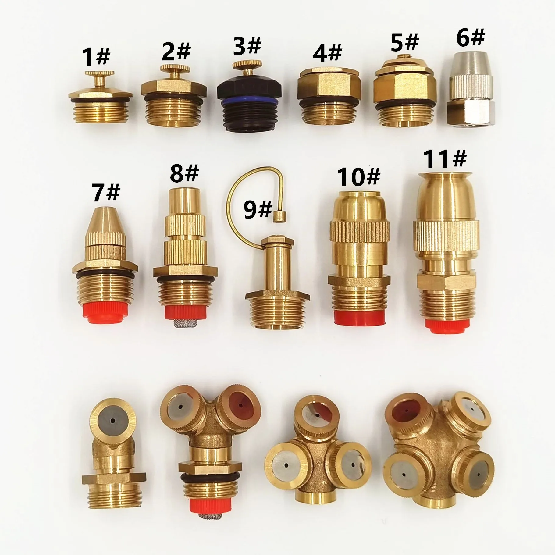 Fine Fog Mist Nozzle In Brass 3-Hole, For Garden Watering,Roof Cooling At ₹ 249/piece In Pune - Foto 2