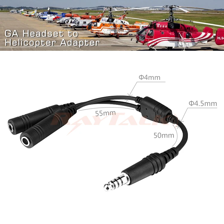 General Aircraft Plugs Headset To Helicopter Nexus U174 Plug Aviation