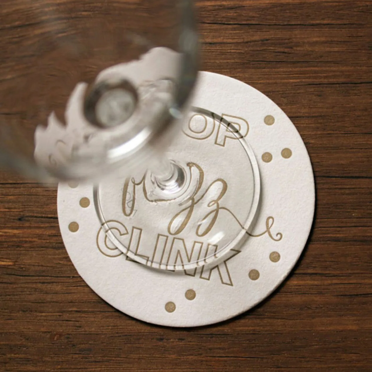 Wholesale Custom Disposable Paper Coaster Coffee Drink Paper Coasters