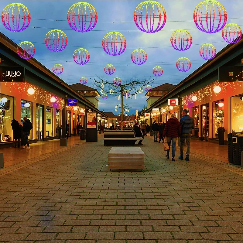 Ws2811 Programmable Pixel Rope Light LED RGB Illuminated Foldable Ball ...