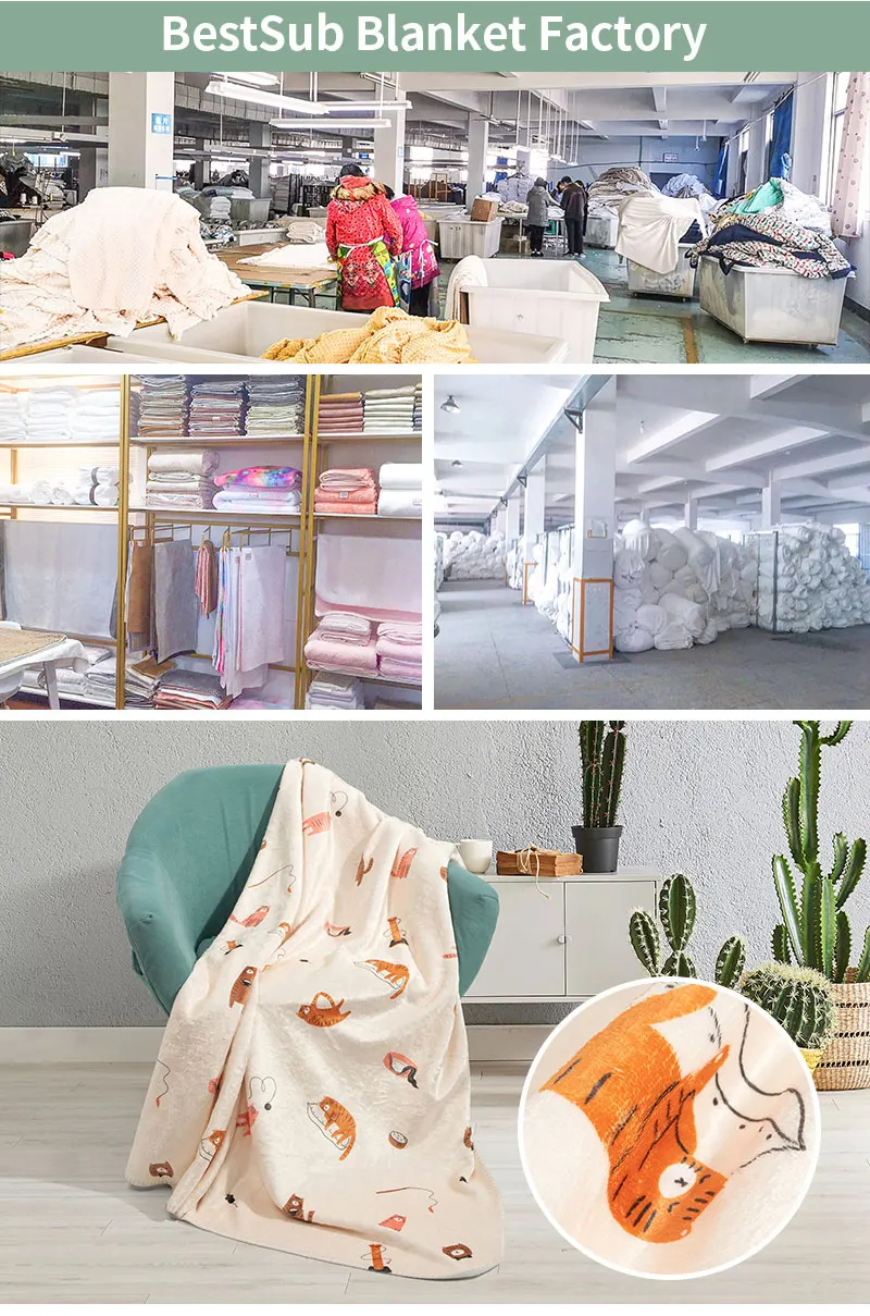 Bestsub 30"x40" Arctic Fleece Lined Khaki Sublimation Printed