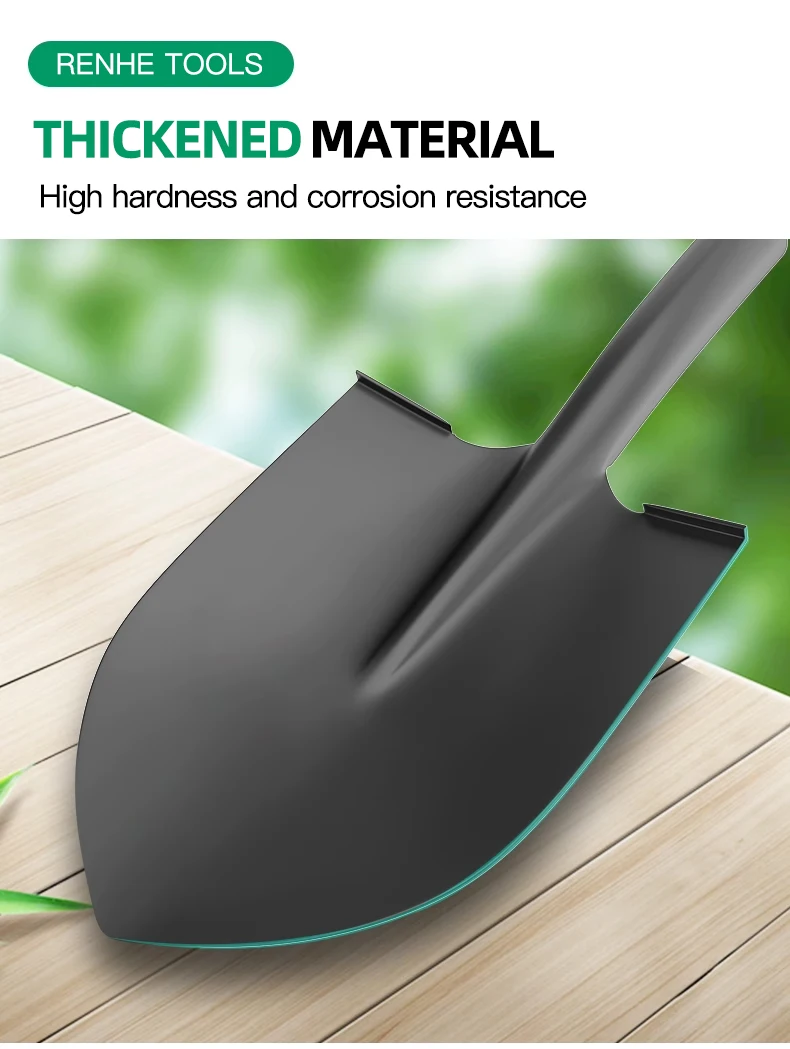 product high quality outdoor multifunction  tools  portable scooping  spade garden removable digging shovel  with metal  handle-6