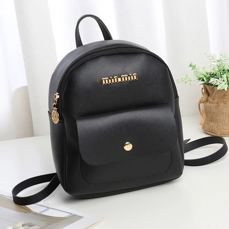 Leather Mini Backpack for Teenage Girl Red Designer Bag - Main Image