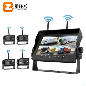 ZYX OEM 4 Cameras System  Buit-in C38ir-cut Filter Sonix9337 No Interference Sd Card Video Recording 360 Truck Camera System