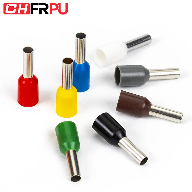 Insulated Cord End Terminals E10-12 Ferrule Wire Connectors For Soft Cable Copper Connector