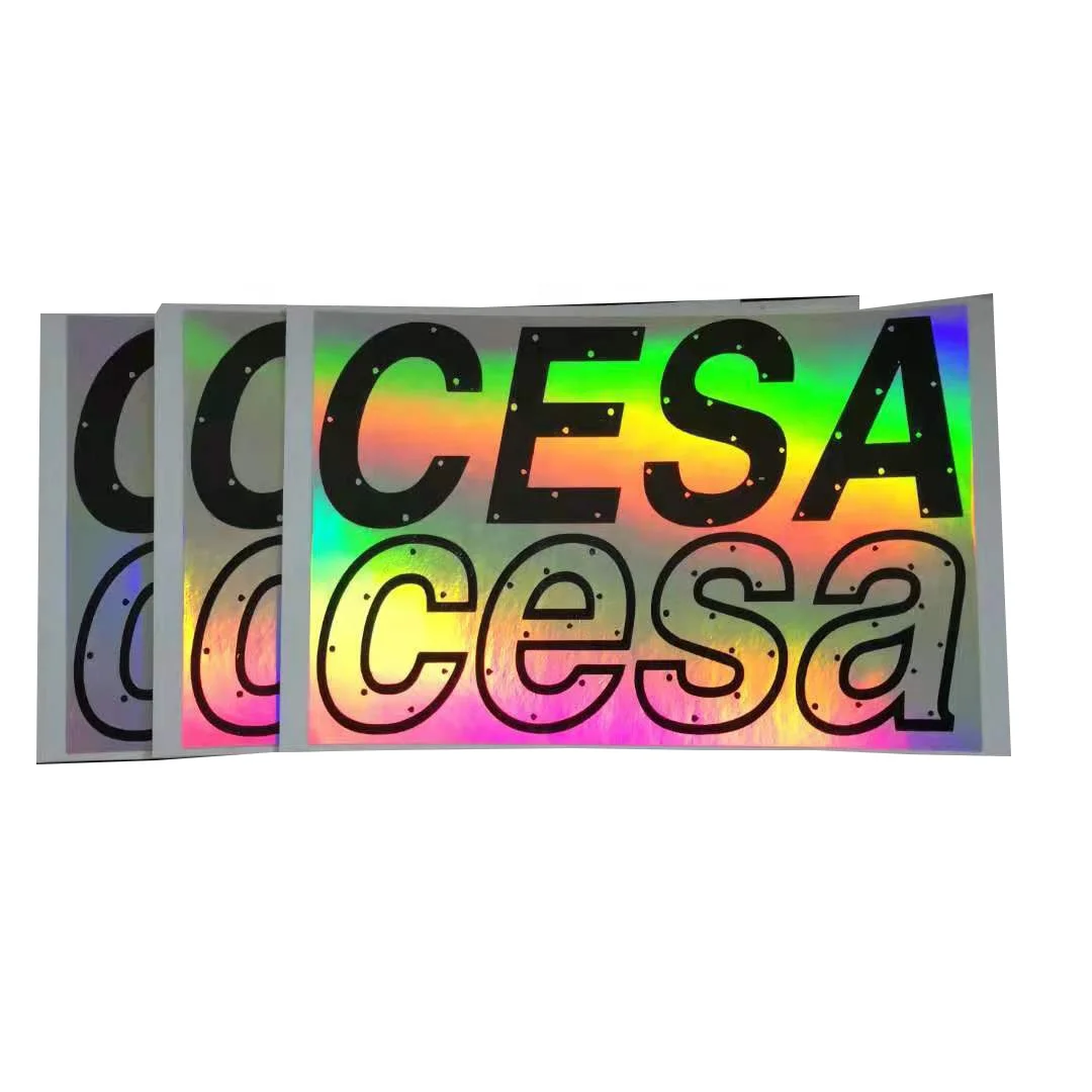 Customize Hologram Eggshell Stickers
