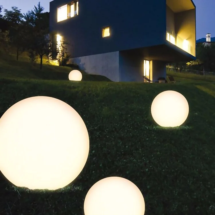 40CM 50CM 60CM 80CM 100CM Outdoor lawn round ball 16 colors RGB solar garden light balls